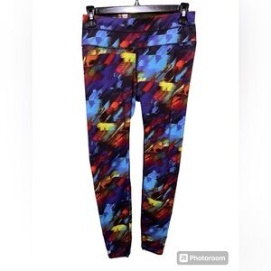Athleta size small multicolored leggings in EUC